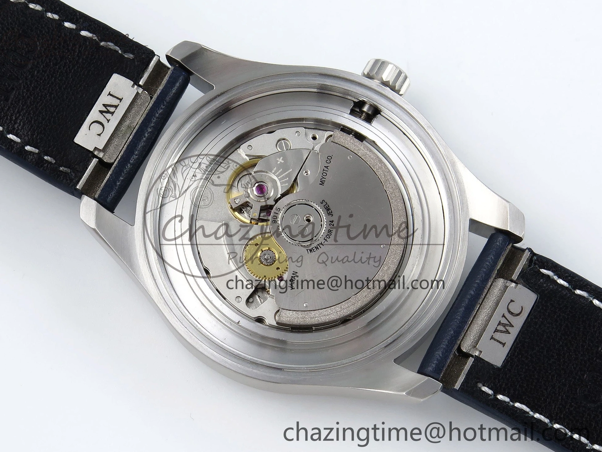 MIROTIME 0401 DailyWear Pilot Mark XX BLSF 1:1 Best Edition Blue Dial on Blue Leather Strap MIYOTA 7022